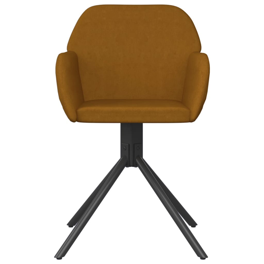 Eetkamerstoelen draaibaar 2 st fluweel bruin is nu te koop bij PeponiXL, paradijselijk wonen!
