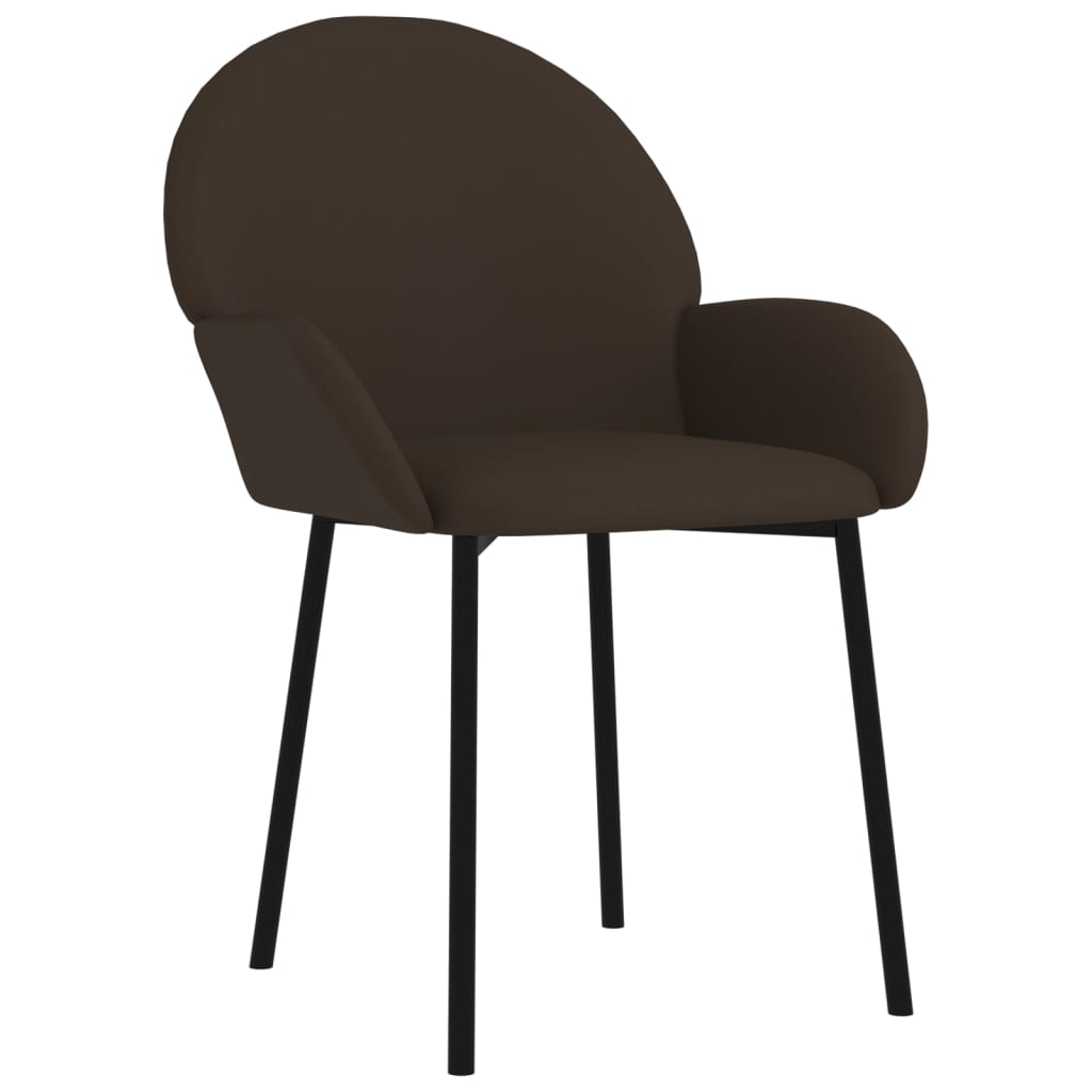 Eetkamerstoelen 2 st kunstleer bruin is nu te koop bij PeponiXL, paradijselijk wonen!