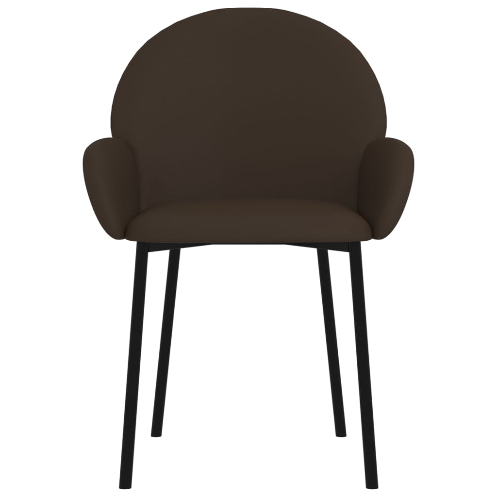 Eetkamerstoelen 2 st kunstleer bruin is nu te koop bij PeponiXL, paradijselijk wonen!