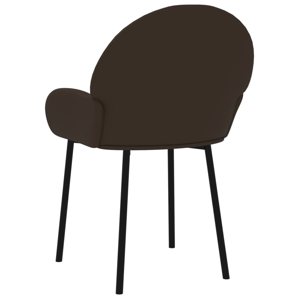 Eetkamerstoelen 2 st kunstleer bruin is nu te koop bij PeponiXL, paradijselijk wonen!