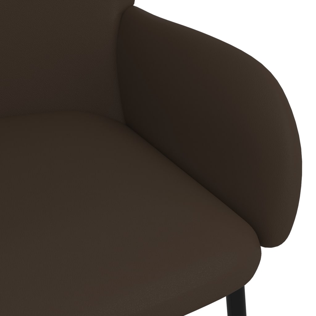 Eetkamerstoelen 2 st kunstleer bruin is nu te koop bij PeponiXL, paradijselijk wonen!