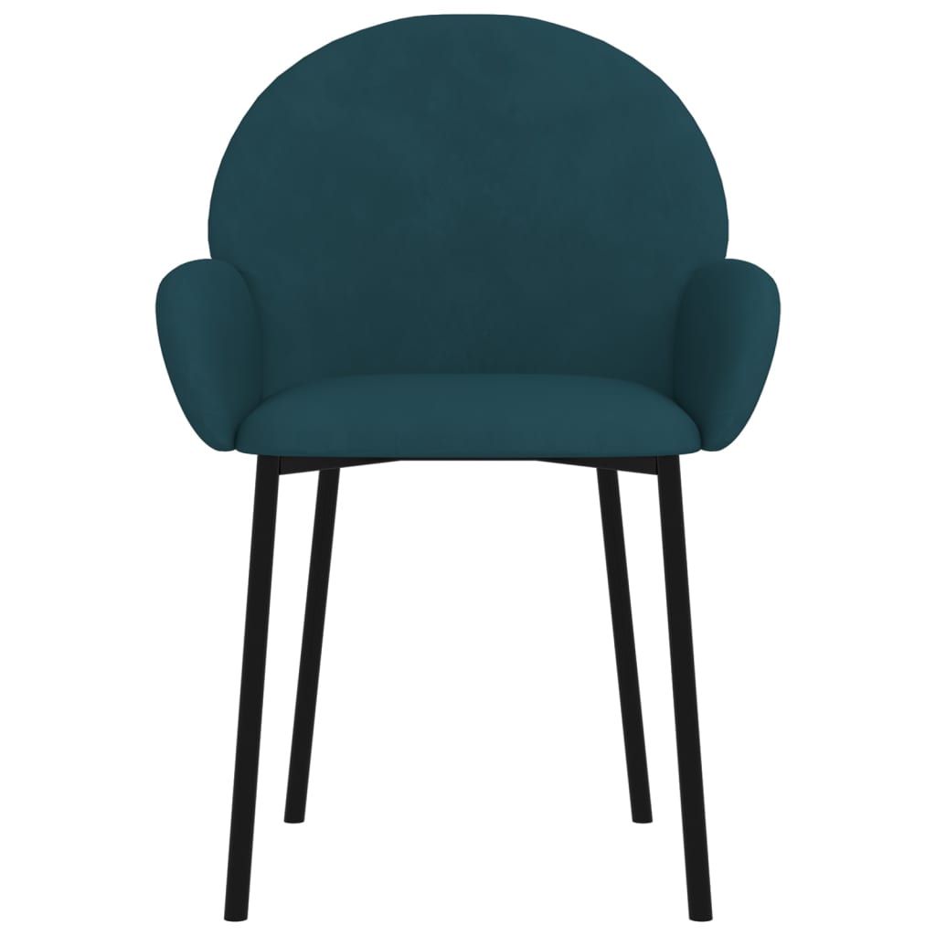 Eetkamerstoelen 2 st fluweel blauw is nu te koop bij PeponiXL, paradijselijk wonen!
