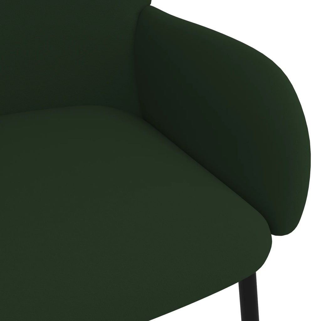 Eetkamerstoelen 2 st fluweel donkergroen is nu te koop bij PeponiXL, paradijselijk wonen!