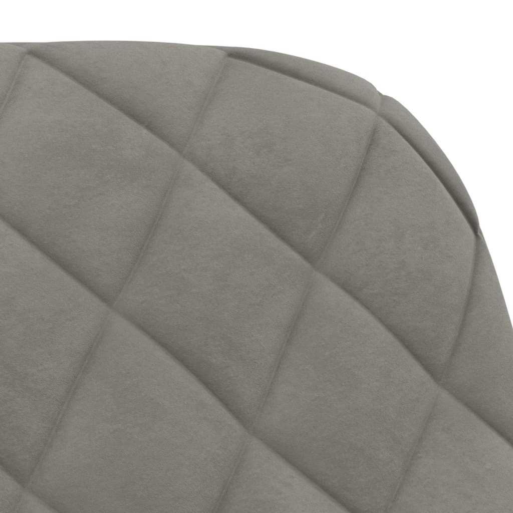 Eetkamerstoelen 2 st fluweel lichtgrijs is nu te koop bij PeponiXL, paradijselijk wonen!