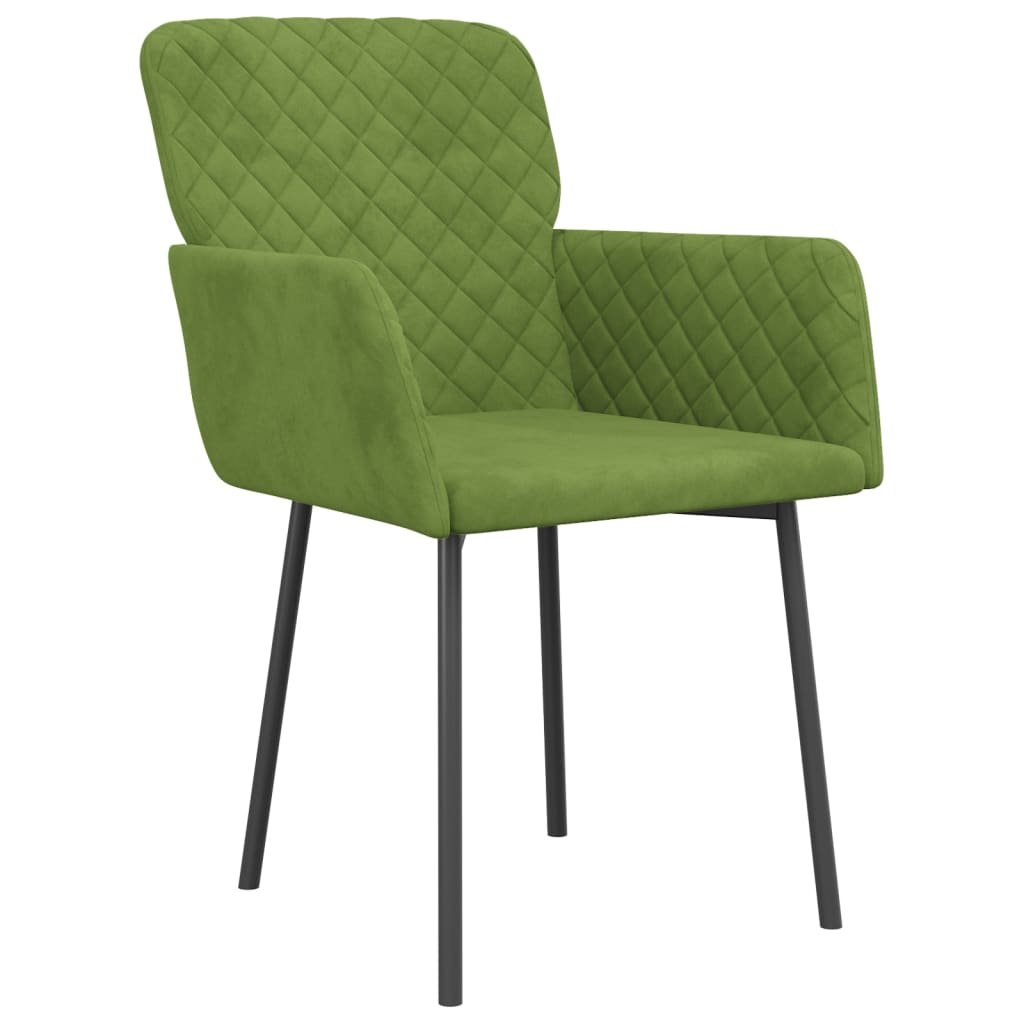 Eetkamerstoelen 2 st fluweel lichtgroen is nu te koop bij PeponiXL, paradijselijk wonen!