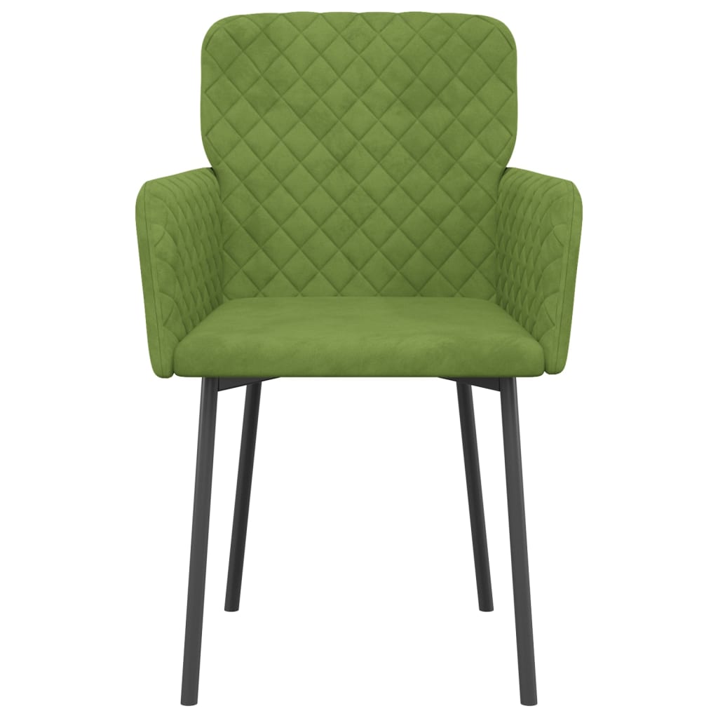 Eetkamerstoelen 2 st fluweel lichtgroen is nu te koop bij PeponiXL, paradijselijk wonen!