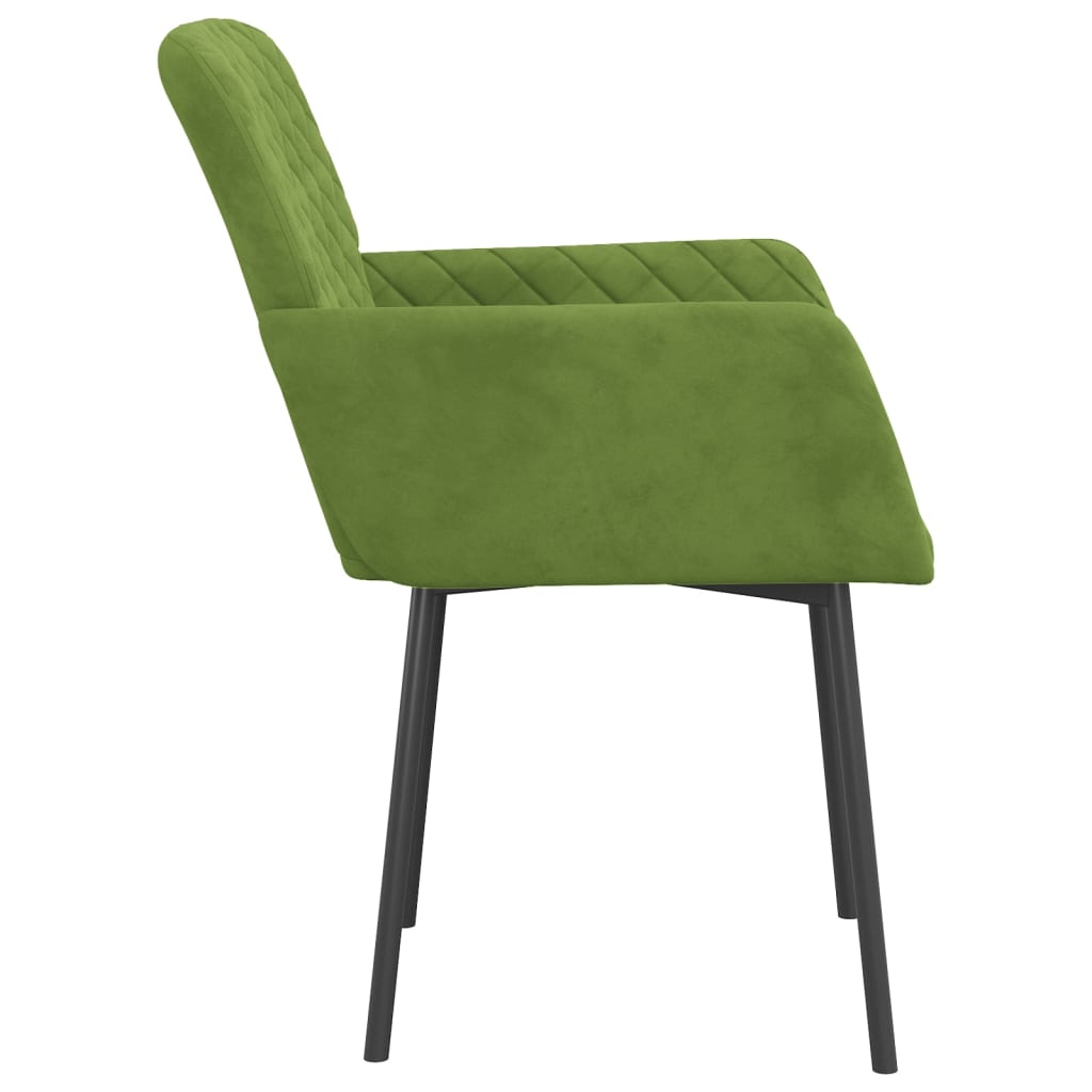 Eetkamerstoelen 2 st fluweel lichtgroen is nu te koop bij PeponiXL, paradijselijk wonen!