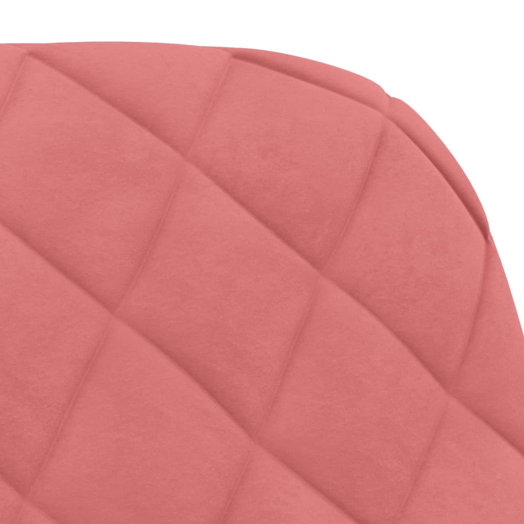 Eetkamerstoelen 2 st fluweel roze is nu te koop bij PeponiXL, paradijselijk wonen!