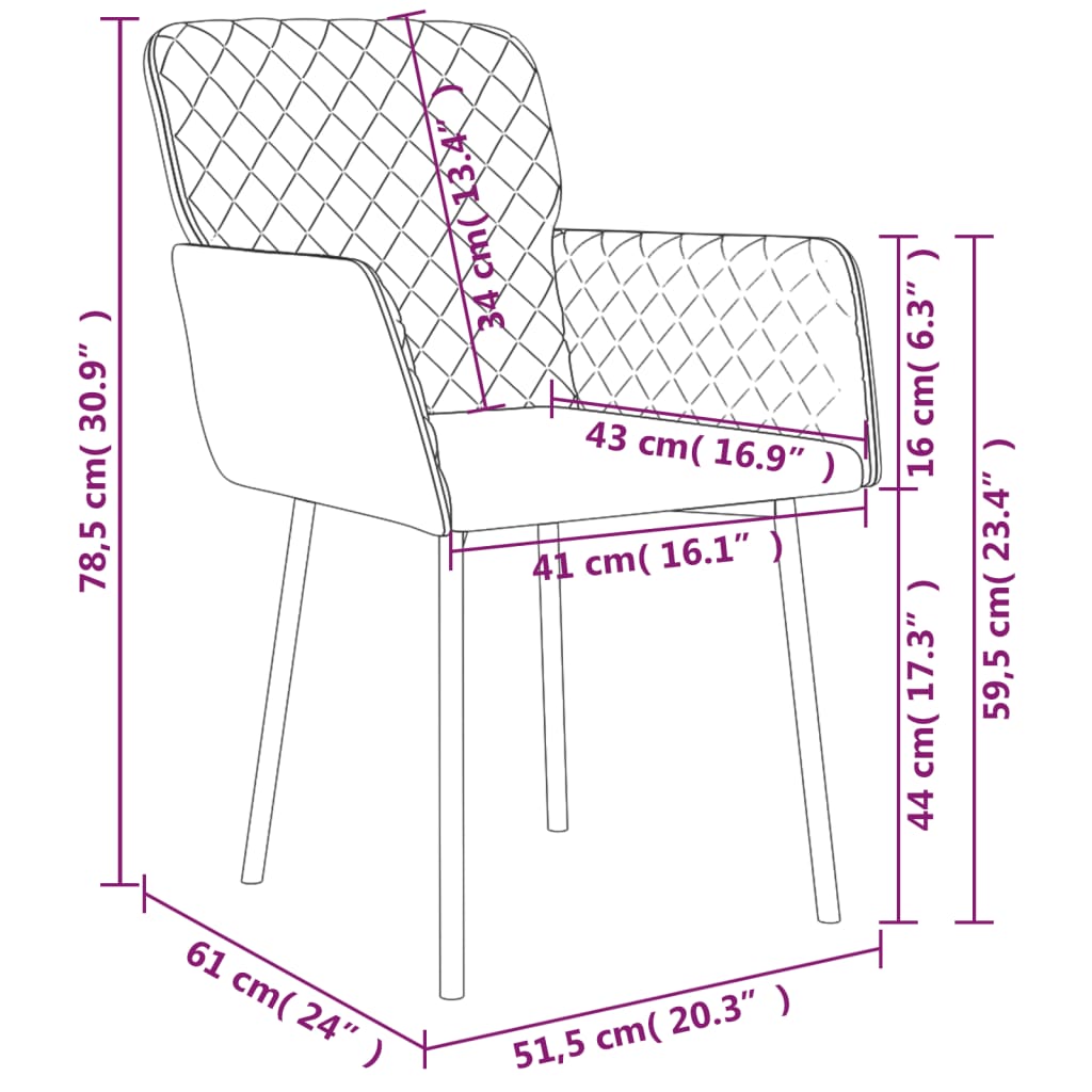 Eetkamerstoelen 2 st fluweel roze is nu te koop bij PeponiXL, paradijselijk wonen!