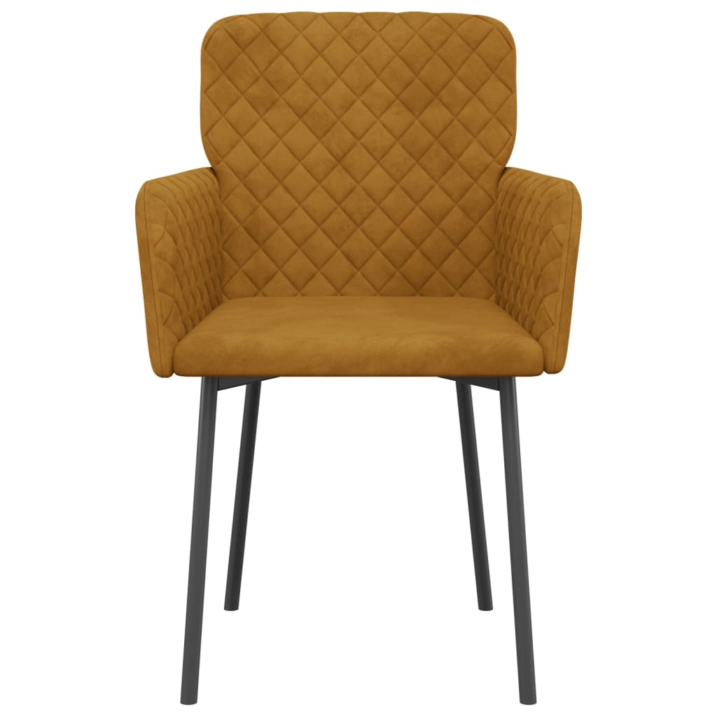 Eetkamerstoelen 2 st fluweel bruin is nu te koop bij PeponiXL, paradijselijk wonen!