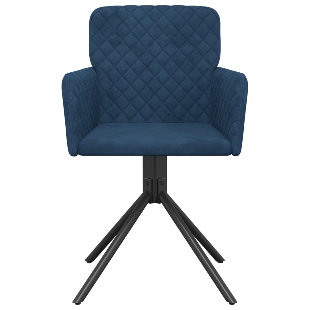 Eetkamerstoelen draaibaar 2 st fluweel blauw is nu te koop bij PeponiXL, paradijselijk wonen!