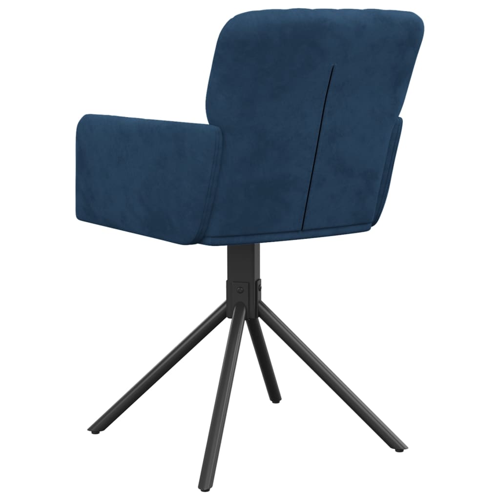 Eetkamerstoelen draaibaar 2 st fluweel blauw is nu te koop bij PeponiXL, paradijselijk wonen!