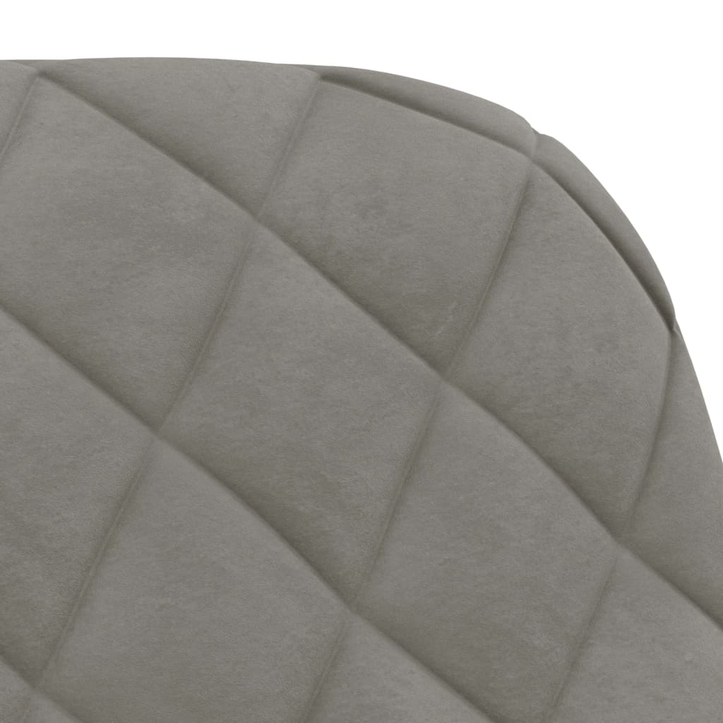 Eetkamerstoelen draaibaar 2 st fluweel lichtgrijs is nu te koop bij PeponiXL, paradijselijk wonen!