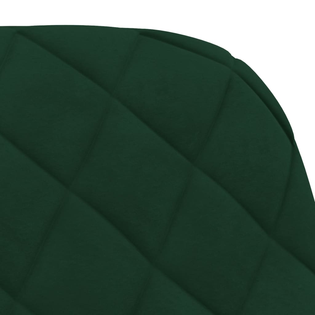 Eetkamerstoelen draaibaar 2 st fluweel donkergroen is nu te koop bij PeponiXL, paradijselijk wonen!