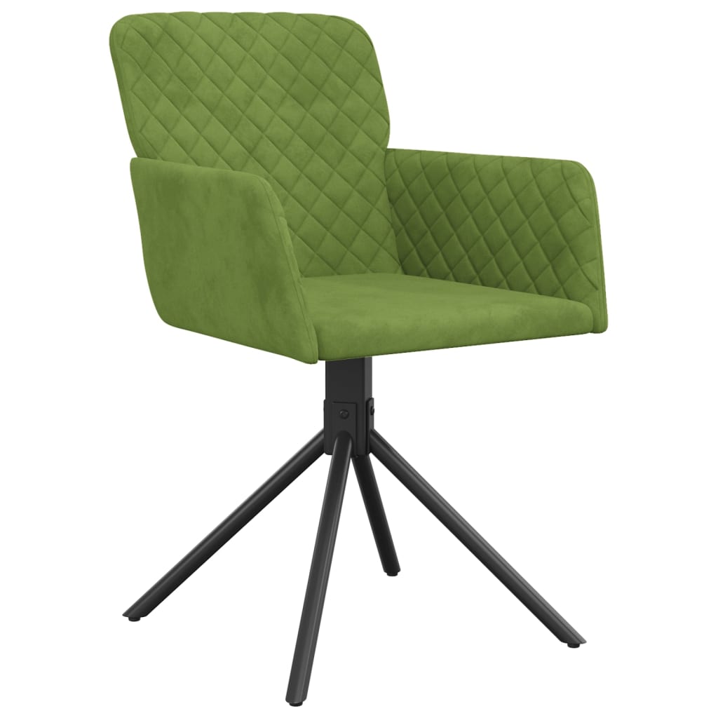 Eetkamerstoelen draaibaar 2 st fluweel lichtgroen is nu te koop bij PeponiXL, paradijselijk wonen!