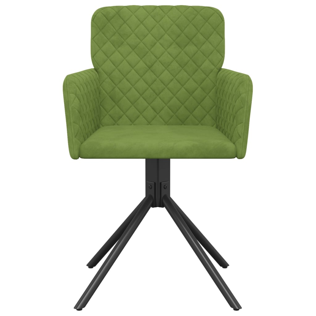 Eetkamerstoelen draaibaar 2 st fluweel lichtgroen is nu te koop bij PeponiXL, paradijselijk wonen!