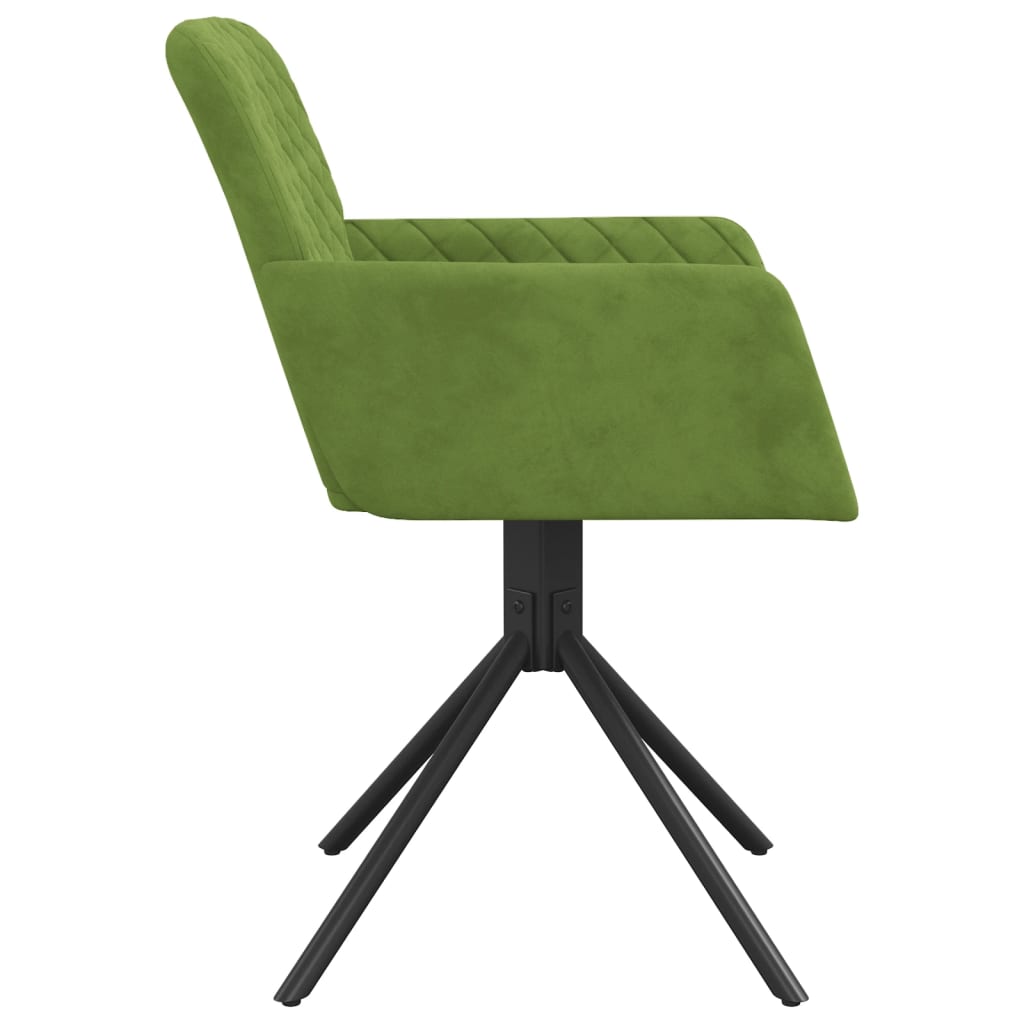 Eetkamerstoelen draaibaar 2 st fluweel lichtgroen is nu te koop bij PeponiXL, paradijselijk wonen!