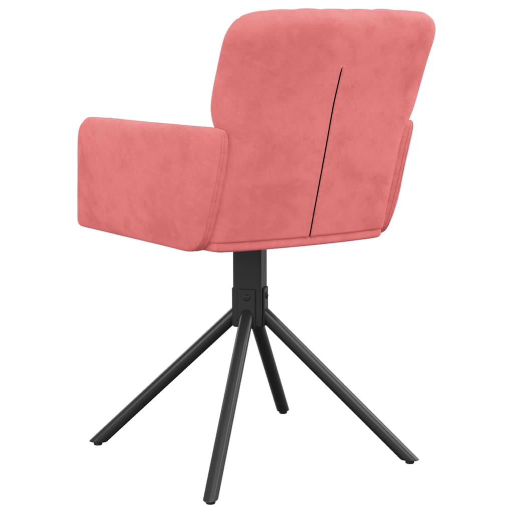 Eetkamerstoelen draaibaar 2 st fluweel roze is nu te koop bij PeponiXL, paradijselijk wonen!
