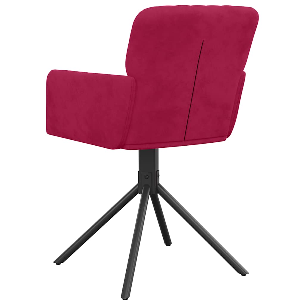 Eetkamerstoelen draaibaar 2 st fluweel wijnrood is nu te koop bij PeponiXL, paradijselijk wonen!