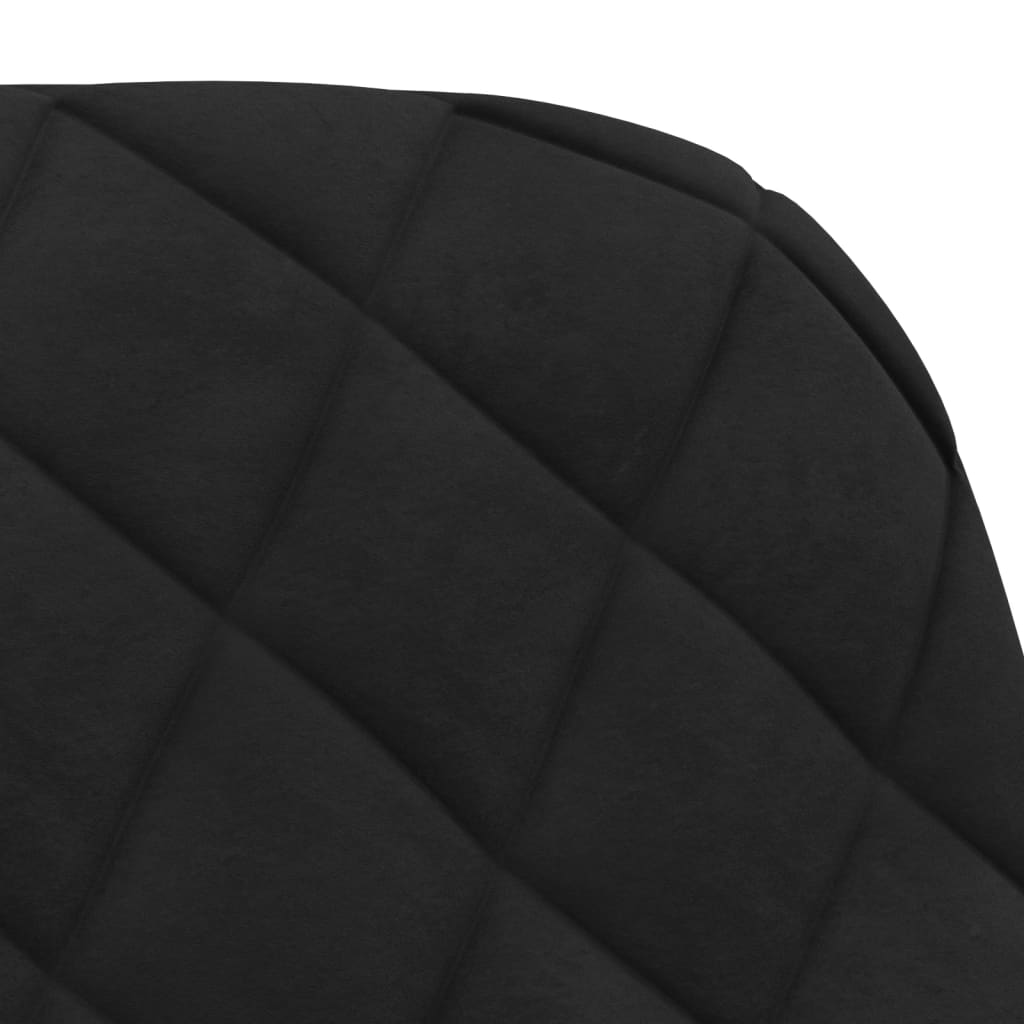 Eetkamerstoelen draaibaar 2 st fluweel zwart is nu te koop bij PeponiXL, paradijselijk wonen!