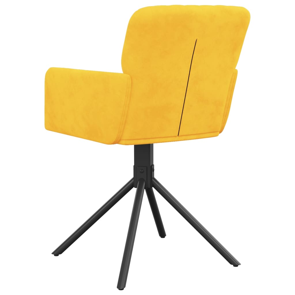 Eetkamerstoelen draaibaar 2 st fluweel geel is nu te koop bij PeponiXL, paradijselijk wonen!