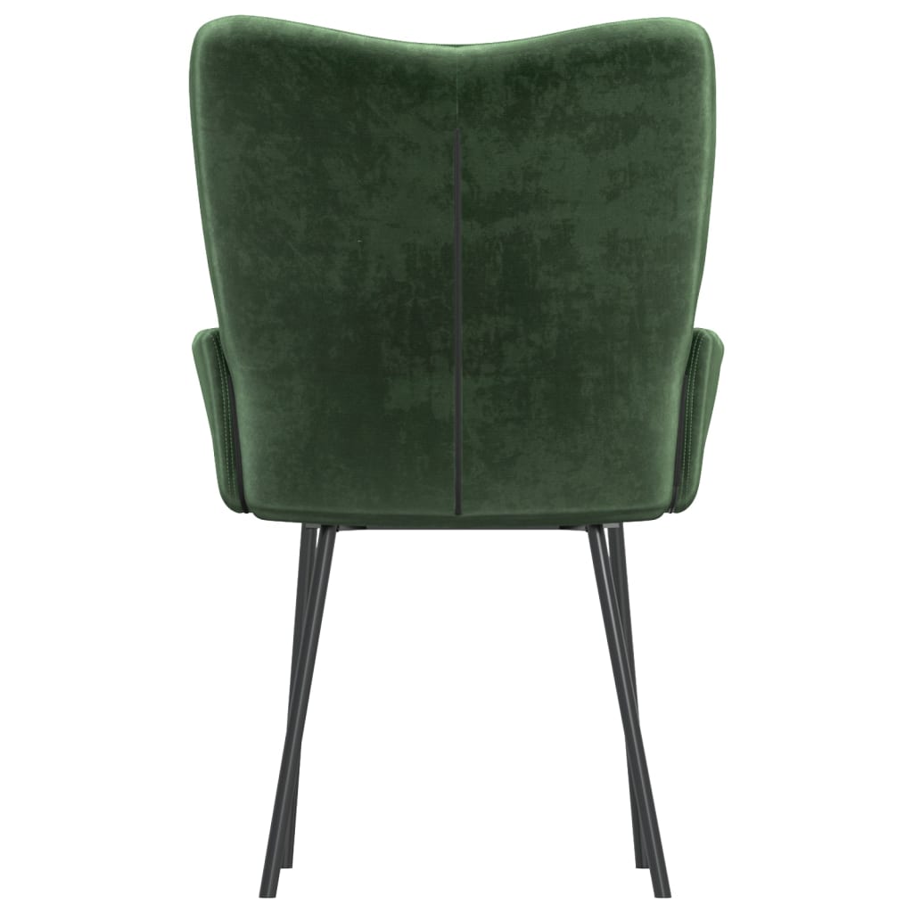Eetkamerstoelen 2 st fluweel donkergroen is nu te koop bij PeponiXL, paradijselijk wonen!