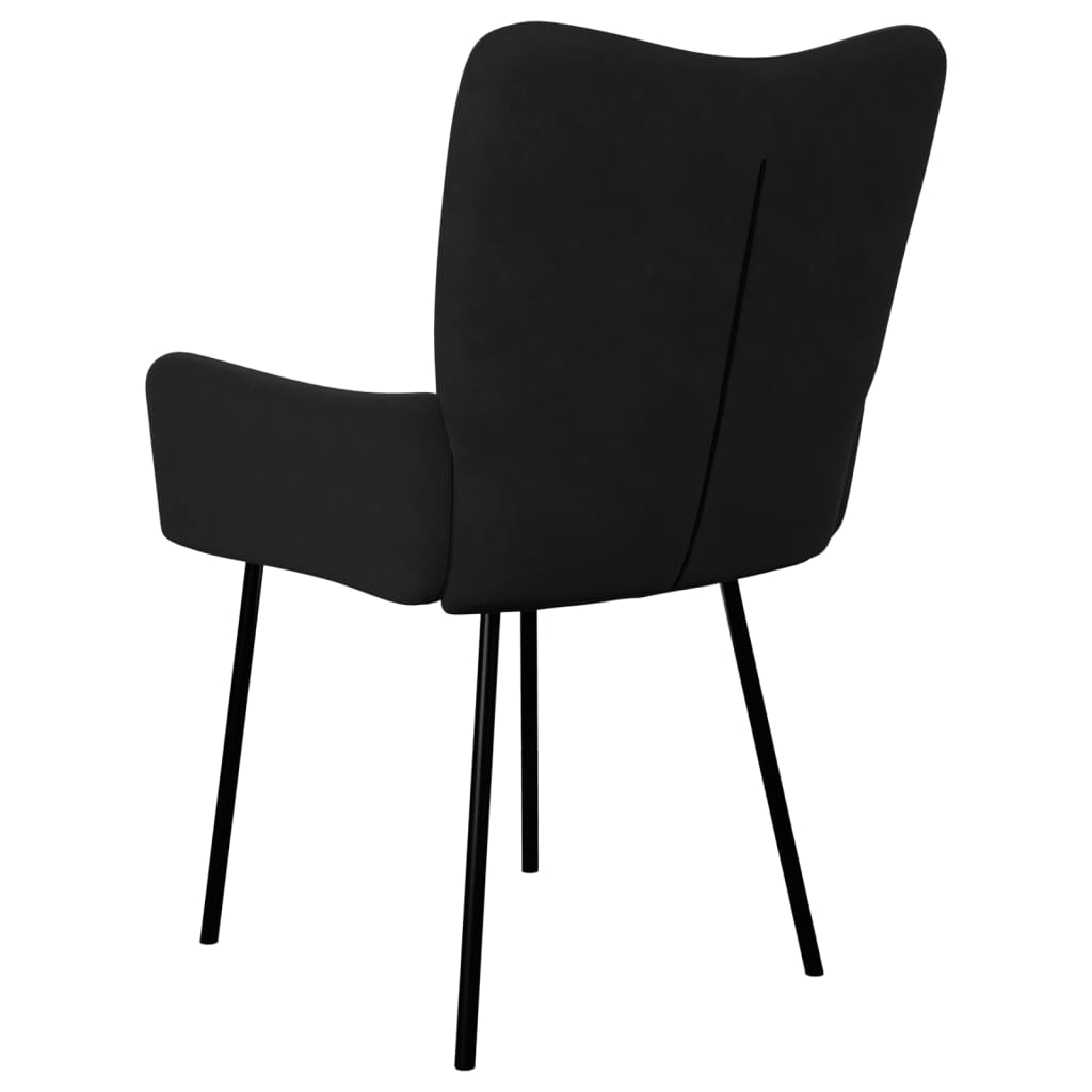 Eetkamerstoelen 2 st fluweel zwart is nu te koop bij PeponiXL, paradijselijk wonen!