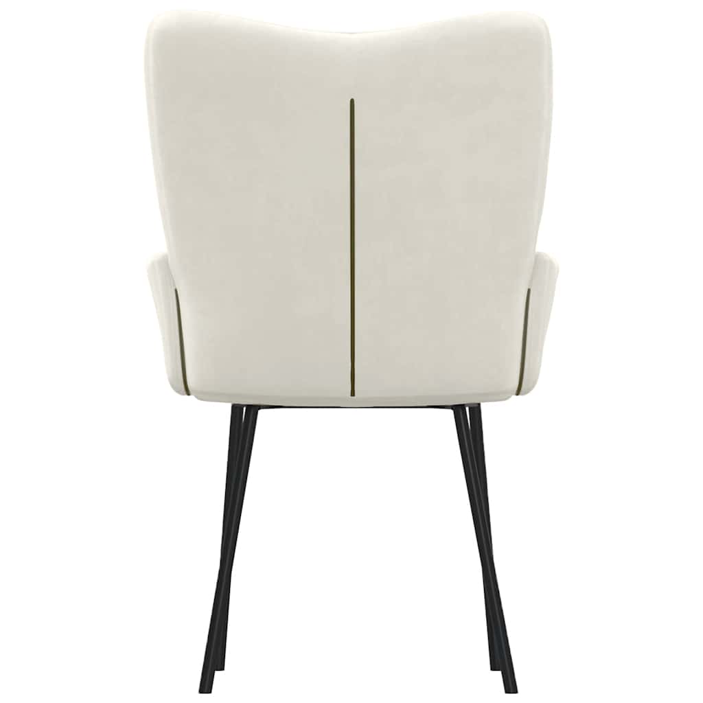 Eetkamerstoelen 2 st fluweel crèmekleurig is nu te koop bij PeponiXL, paradijselijk wonen!