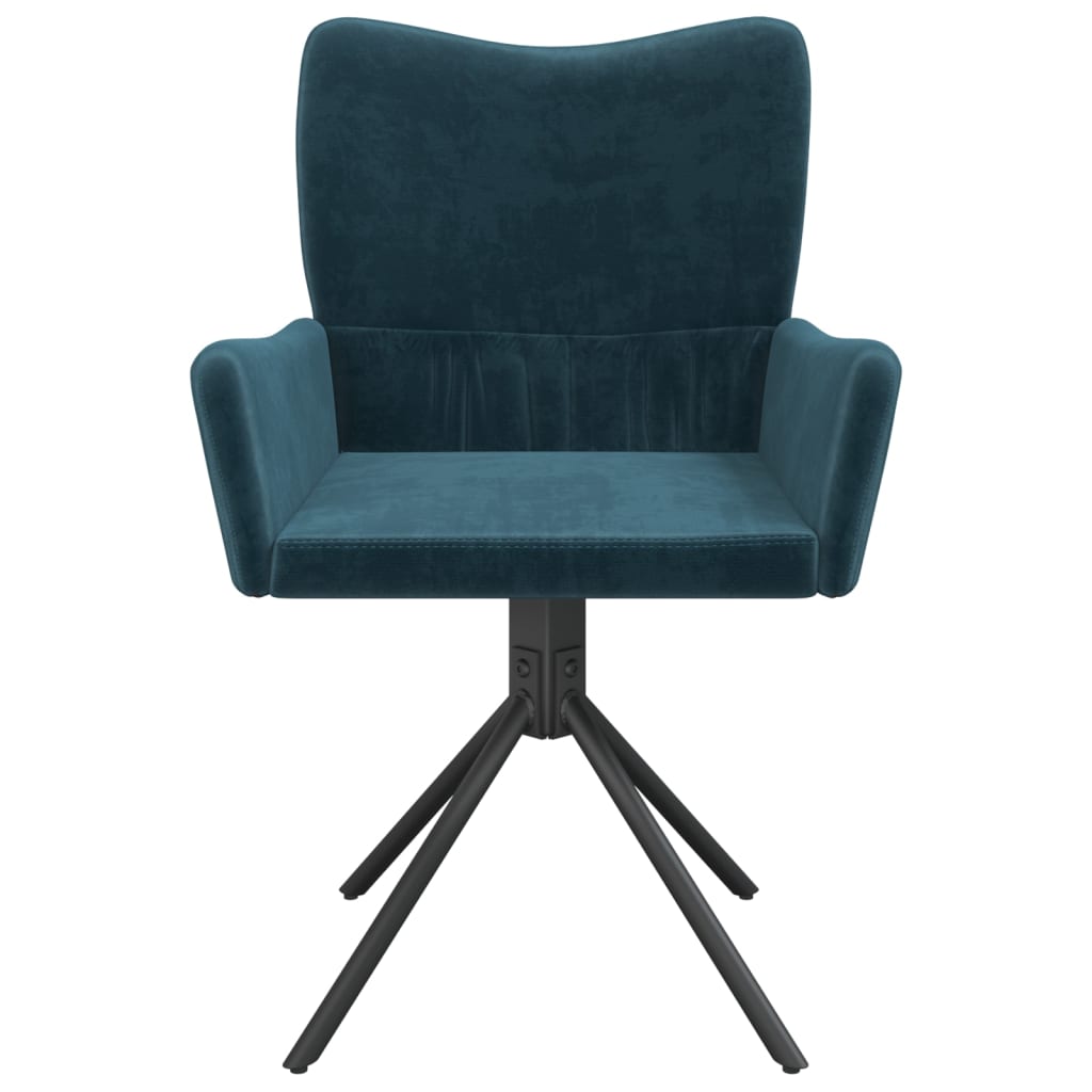 Eetkamerstoelen draaibaar 2 st fluweel blauw is nu te koop bij PeponiXL, paradijselijk wonen!