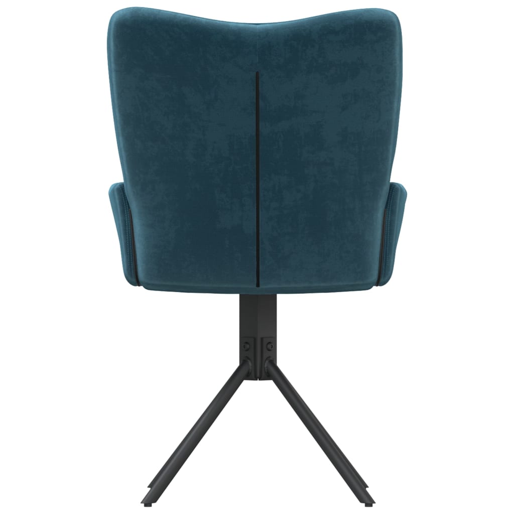Eetkamerstoelen draaibaar 2 st fluweel blauw is nu te koop bij PeponiXL, paradijselijk wonen!