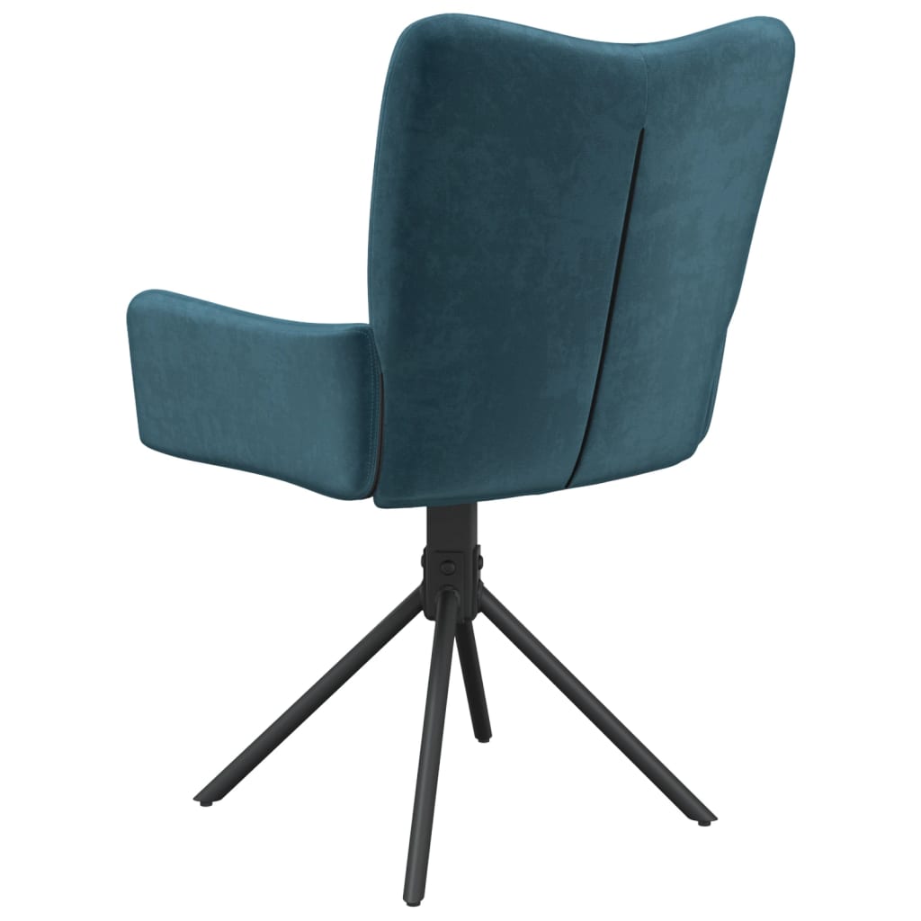 Eetkamerstoelen draaibaar 2 st fluweel blauw is nu te koop bij PeponiXL, paradijselijk wonen!
