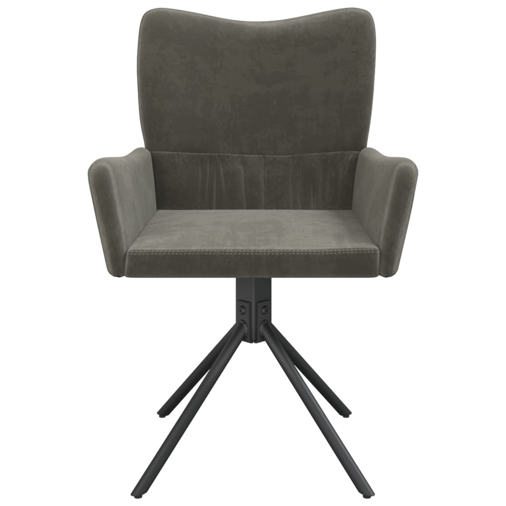 Eetkamerstoelen draaibaar 2 st fluweel donkergrijs is nu te koop bij PeponiXL, paradijselijk wonen!