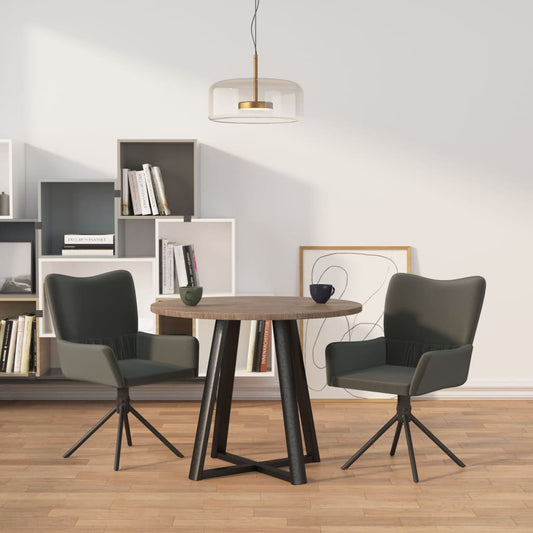 Eetkamerstoelen draaibaar 2 st fluweel donkergrijs is nu te koop bij PeponiXL, paradijselijk wonen!