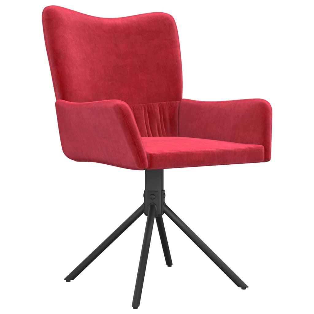 Eetkamerstoelen draaibaar 2 st fluweel wijnrood is nu te koop bij PeponiXL, paradijselijk wonen!