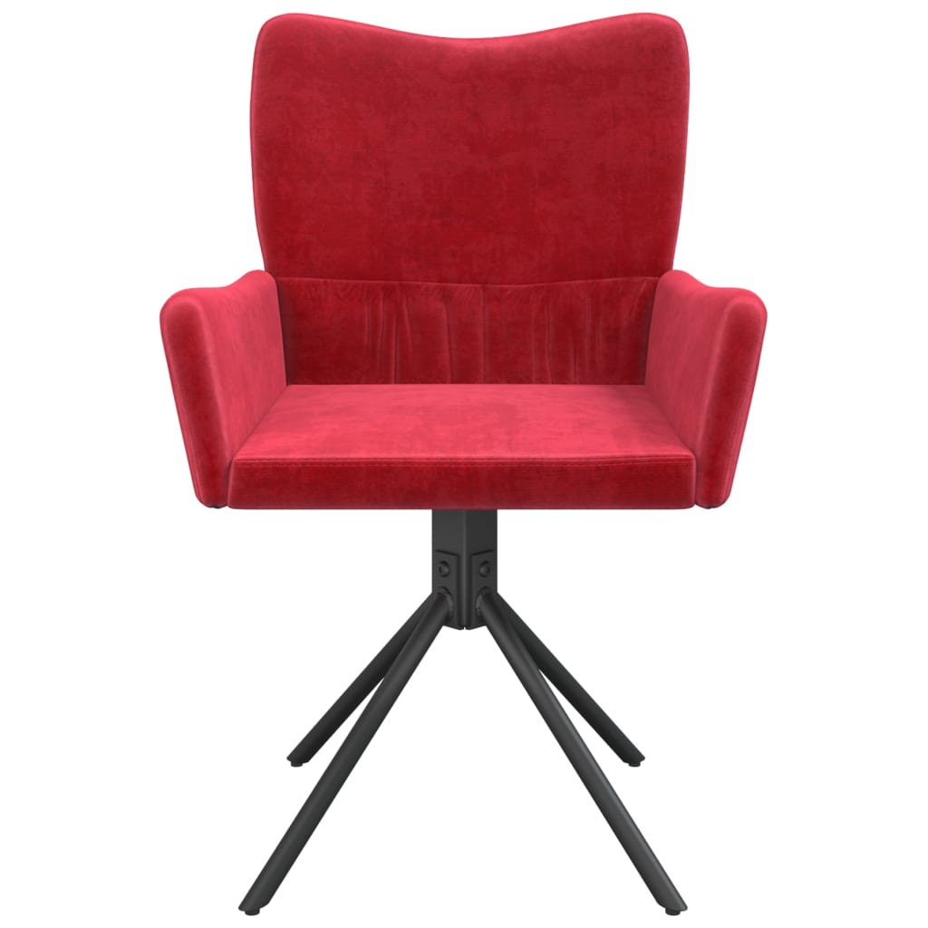 Eetkamerstoelen draaibaar 2 st fluweel wijnrood is nu te koop bij PeponiXL, paradijselijk wonen!