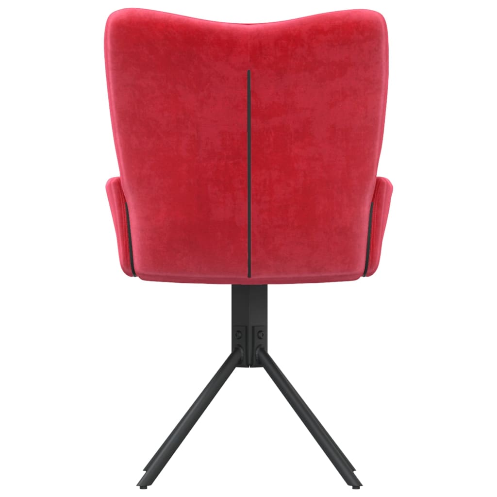 Eetkamerstoelen draaibaar 2 st fluweel wijnrood is nu te koop bij PeponiXL, paradijselijk wonen!