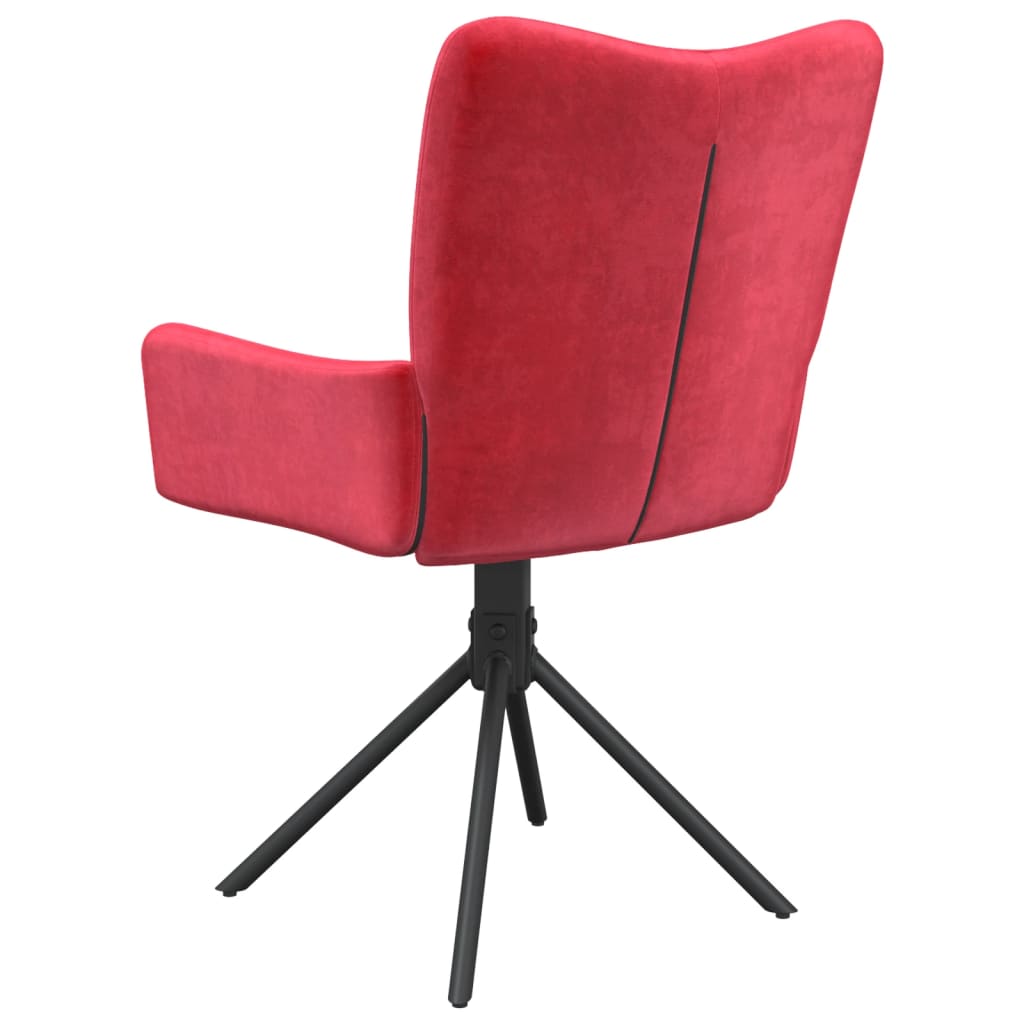 Eetkamerstoelen draaibaar 2 st fluweel wijnrood is nu te koop bij PeponiXL, paradijselijk wonen!