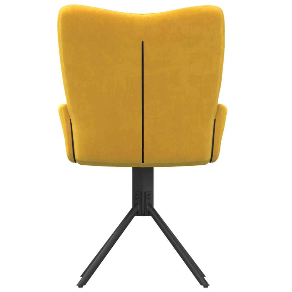 Eetkamerstoelen draaibaar 2 st fluweel geel is nu te koop bij PeponiXL, paradijselijk wonen!