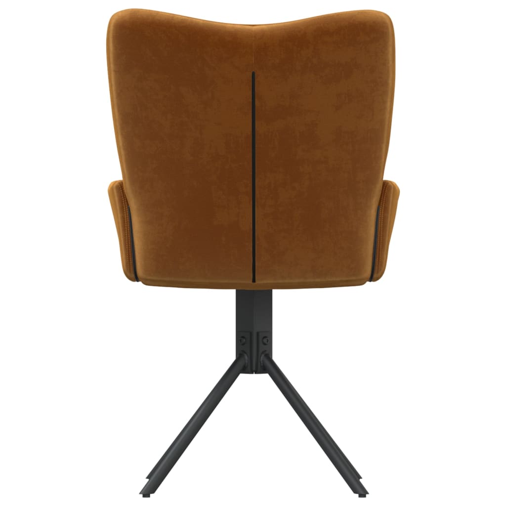 Eetkamerstoelen draaibaar 2 st fluweel bruin is nu te koop bij PeponiXL, paradijselijk wonen!