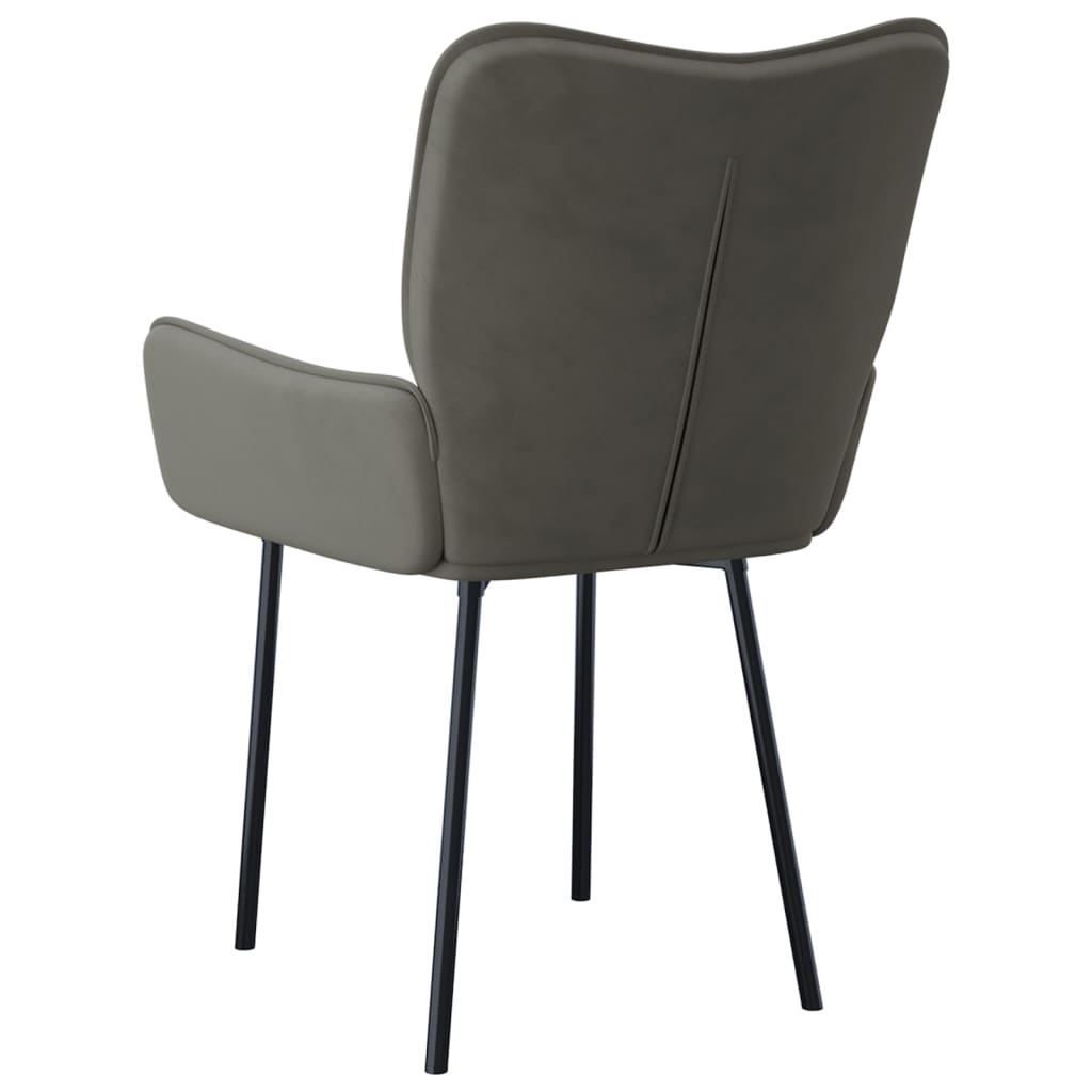 Eetkamerstoelen 2 st fluweel donkergrijs is nu te koop bij PeponiXL, paradijselijk wonen!