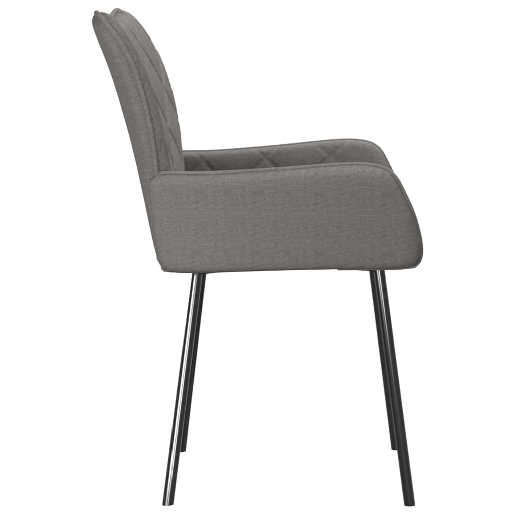 Eetkamerstoelen 2 st stof lichtgrijs is nu te koop bij PeponiXL, paradijselijk wonen!