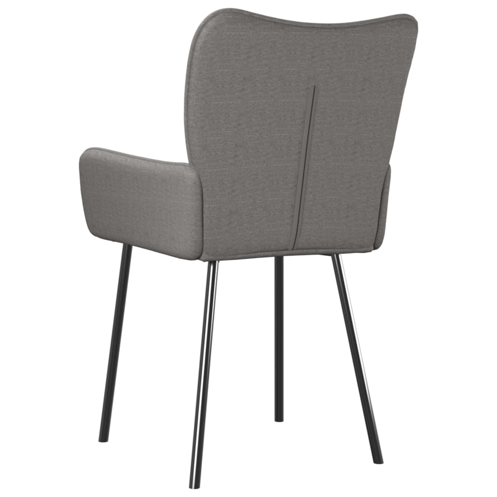 Eetkamerstoelen 2 st stof lichtgrijs is nu te koop bij PeponiXL, paradijselijk wonen!