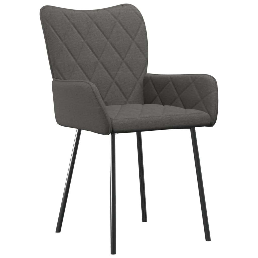 Eetkamerstoelen 2 st stof donkergrijs is nu te koop bij PeponiXL, paradijselijk wonen!
