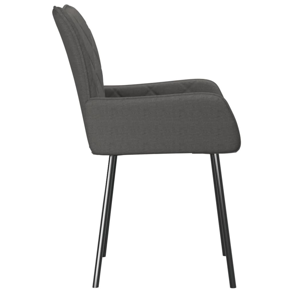 Eetkamerstoelen 2 st stof donkergrijs is nu te koop bij PeponiXL, paradijselijk wonen!