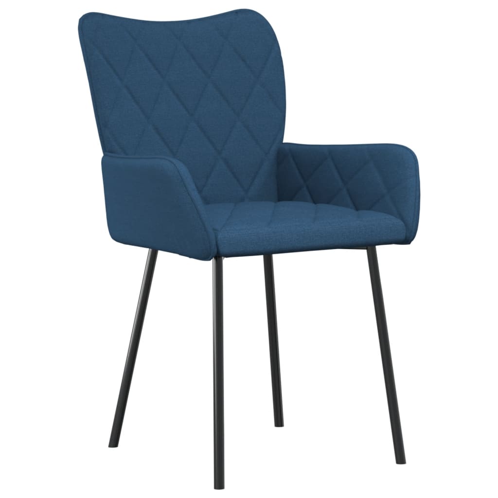 Eetkamerstoelen 2 st stof blauw is nu te koop bij PeponiXL, paradijselijk wonen!
