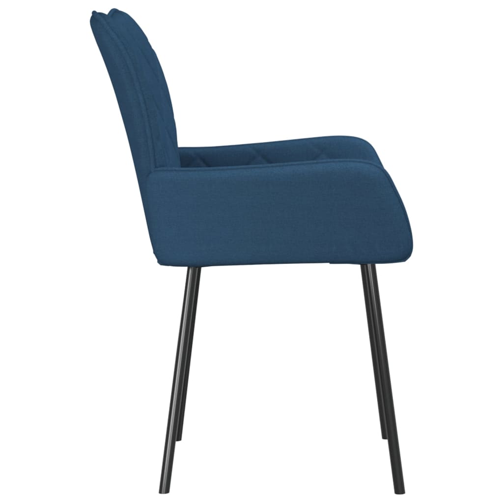 Eetkamerstoelen 2 st stof blauw is nu te koop bij PeponiXL, paradijselijk wonen!