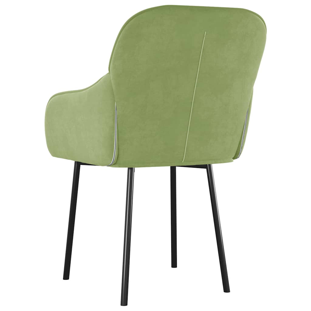 Eetkamerstoelen 2 st fluweel lichtgroen is nu te koop bij PeponiXL, paradijselijk wonen!