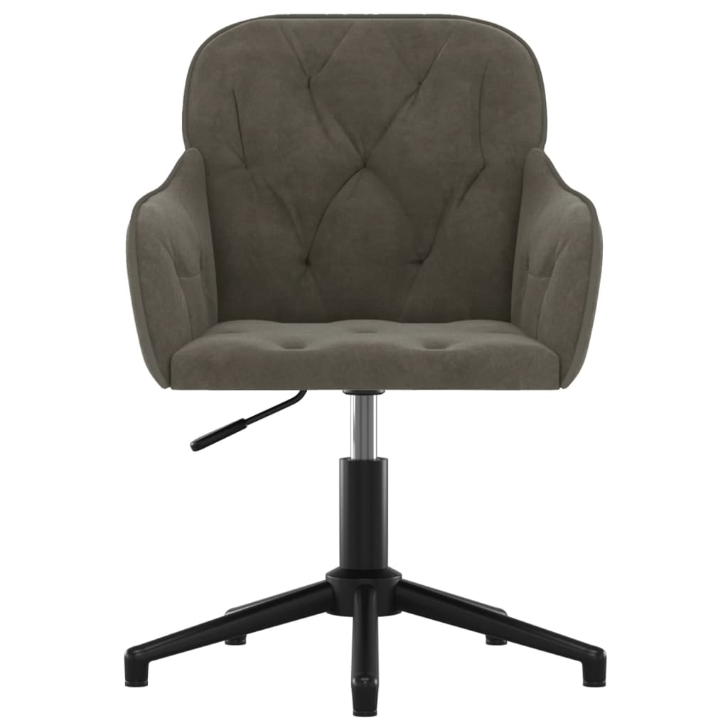 Kantoorstoel draaibaar fluweel donkergrijs is nu te koop bij PeponiXL, paradijselijk wonen!