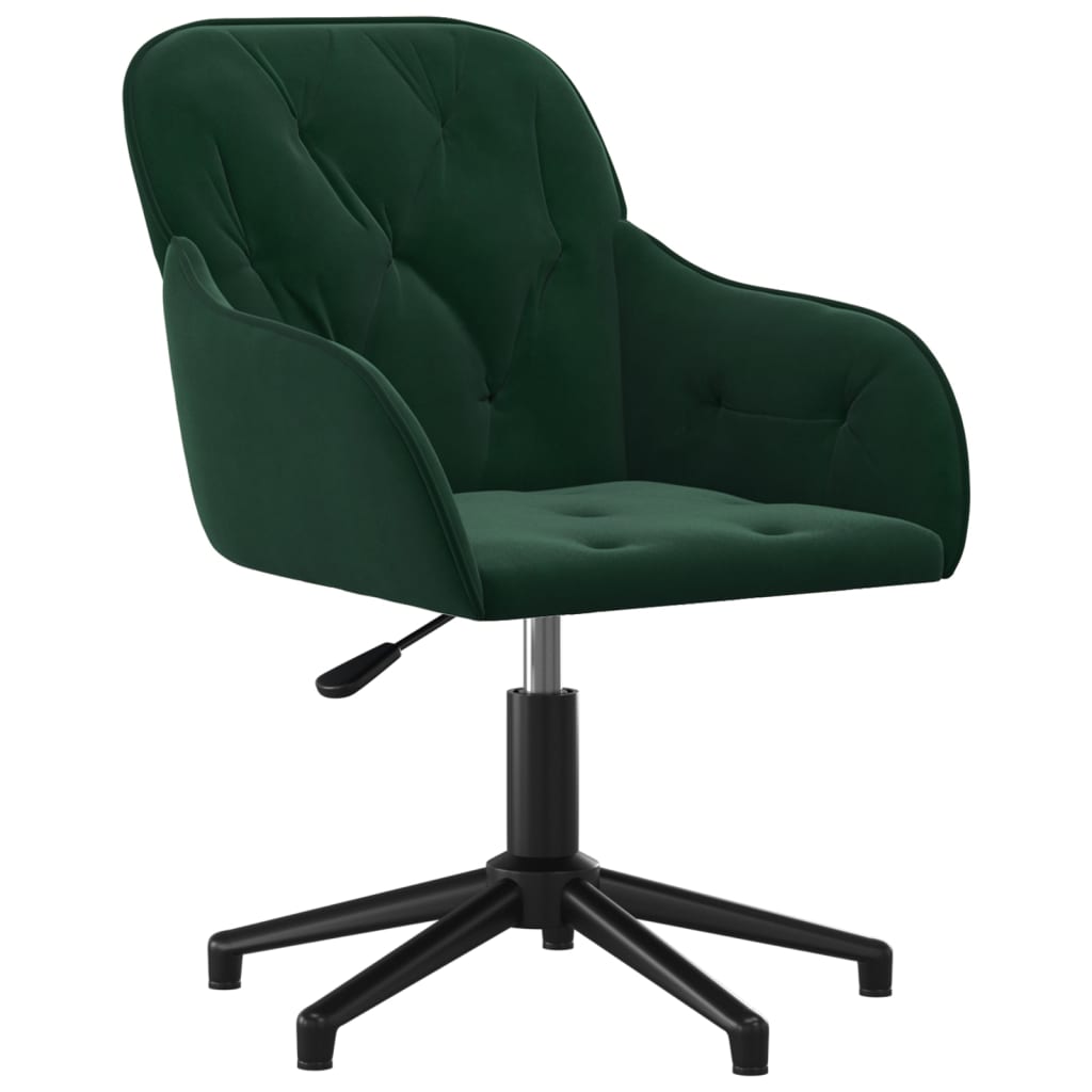 Kantoorstoel draaibaar fluweel donkergroen is nu te koop bij PeponiXL, paradijselijk wonen!