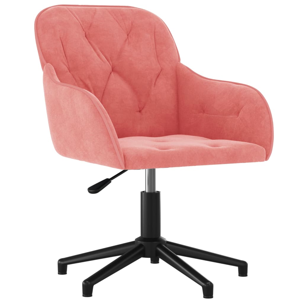 Kantoorstoel draaibaar fluweel roze is nu te koop bij PeponiXL, paradijselijk wonen!